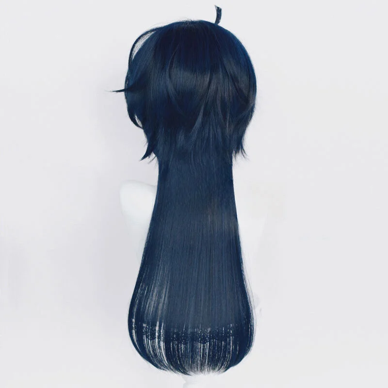 The Case Study of Vanitas Cosplay Perruques, Cheveux synthétiques bleus longs, 65cm