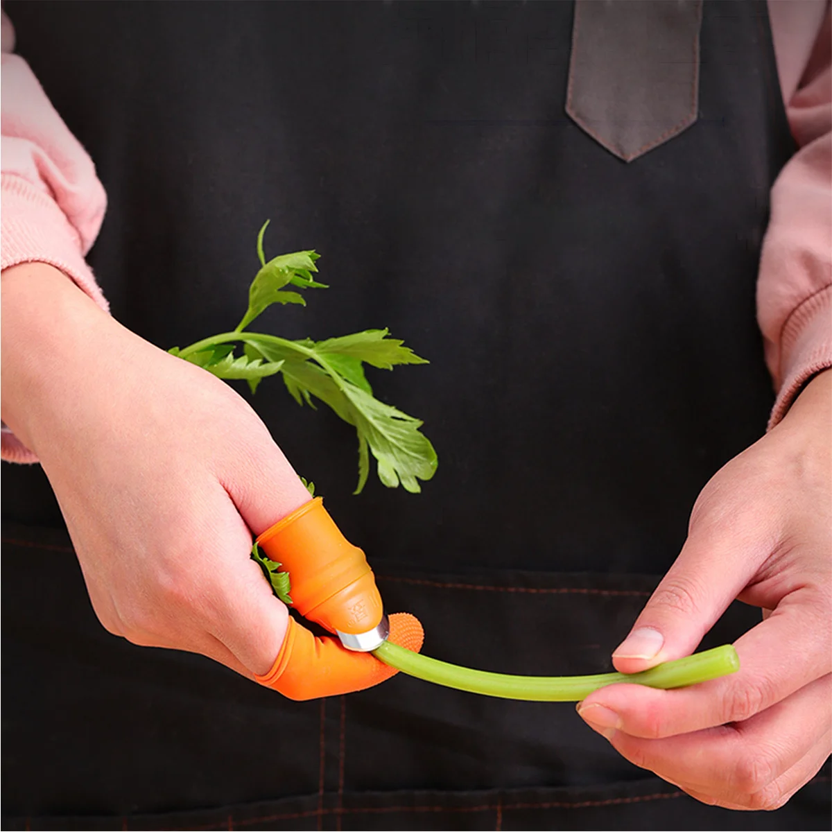 

1Set High Efficiency Finger Cutter Protector Gloves for Vegetable Fruit Harvesting Garden Farm Tools Supplies Finger Cutter