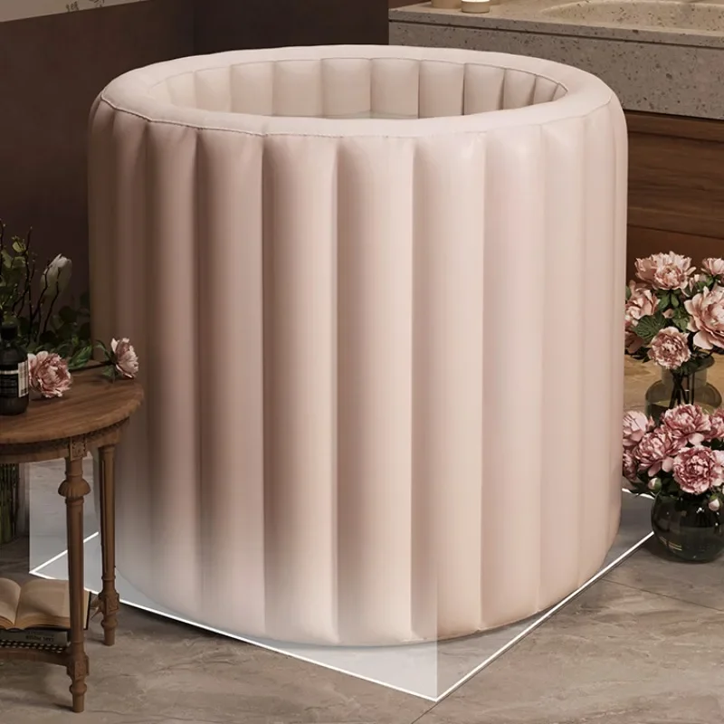 

Adult Large Water Container Foot Bath Bucket Portable Bathtub Home Spa Roller Buckets Banheira De Gelo Modern Comfortable Bag O1