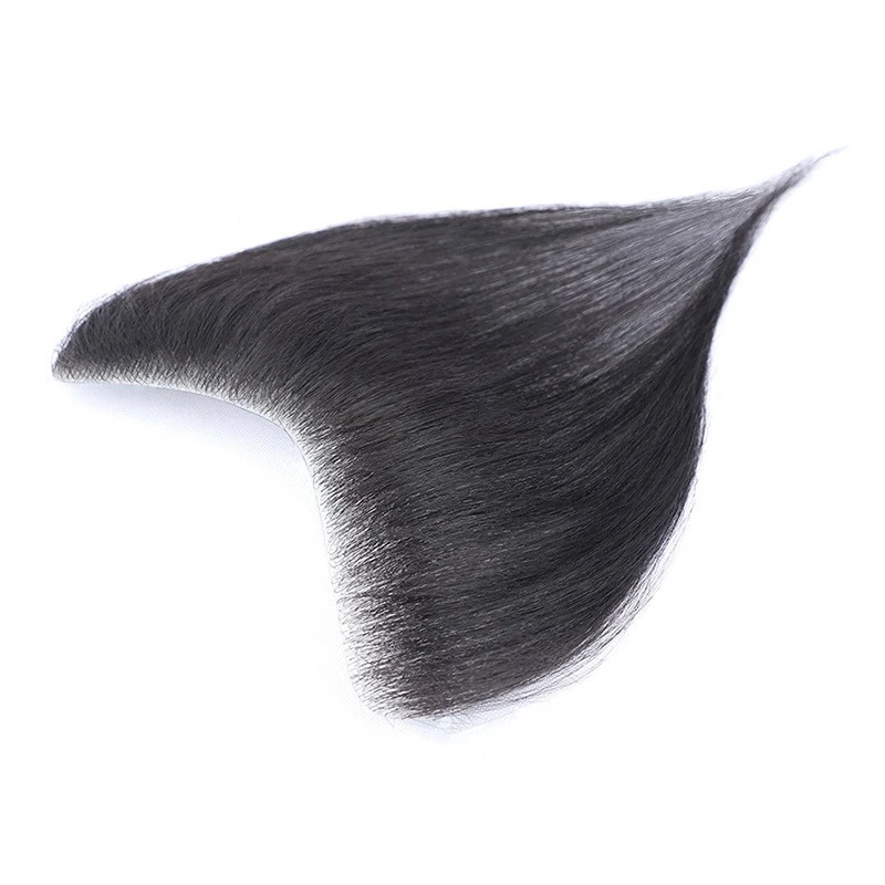 Men Hairline Toupee Natural Hairpiece For Man Pu Front Toupee Wigs Remy Hair With Thin Skin Base Hairline Toupee 100% Human Hair