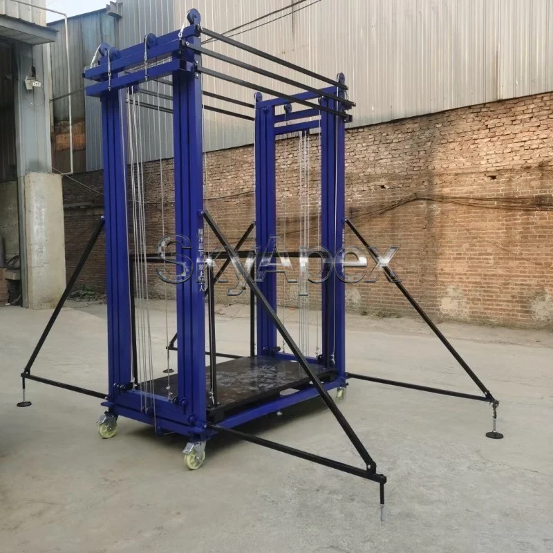 Factory Direct Hydraulic Electric Scaffold Aerial Work Platform Load Capacity Mobile Adjustable Lift