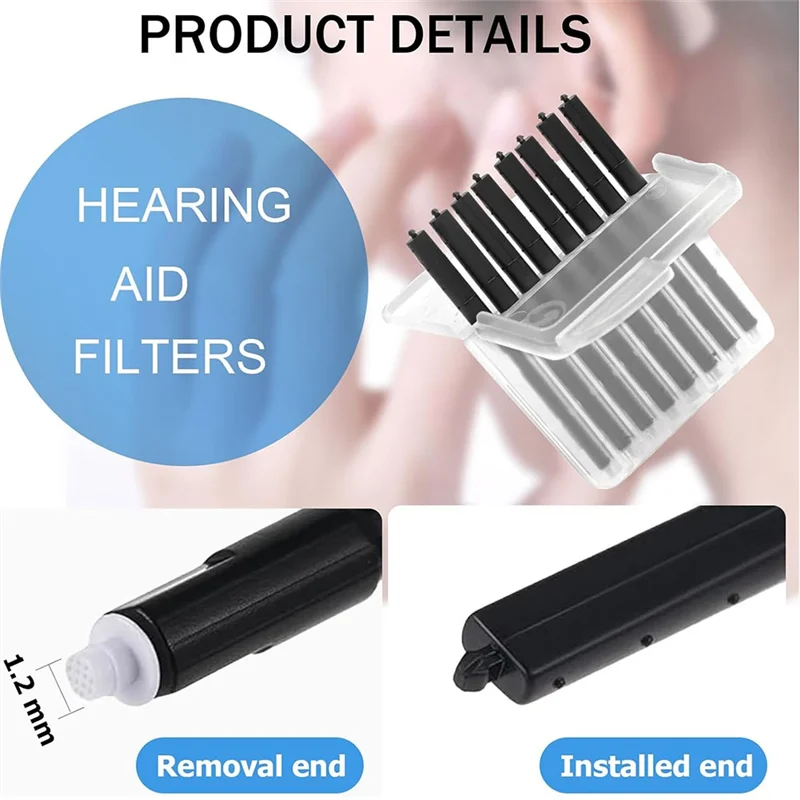 ABJN-Hearing Aid Wax Guards, Widex And Resound Wax Traps Hear Clear Cleaning Kit Accessory Hear Clear Hearing Aid 5 Set