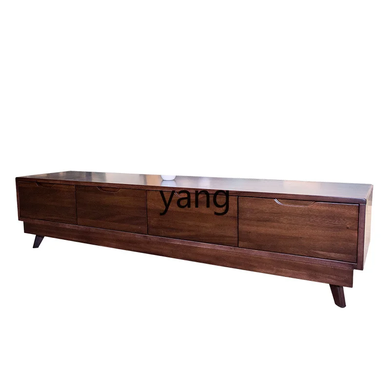 LTT American solid wood TV cabinet simple pure solid wood living room floor cabinet 1.8 meters
