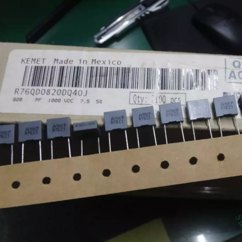10pcs-100pcs KEMET AV R76 0.00082uf/1000V 0.82nf 820pf 821 brand new film capacitor MKP