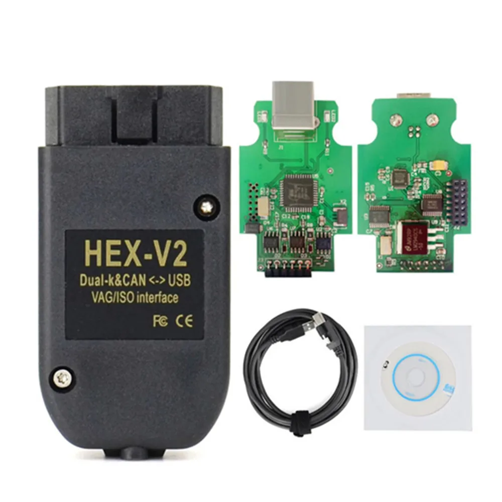 Newest 2024 VAG COM 22.3 VAGCOM 21.9 OBD Scanners Hex Can V2 For Multidiag Cars From 1996 -2017 Vag22.3 Atmega162 +16V8+FT232RQ