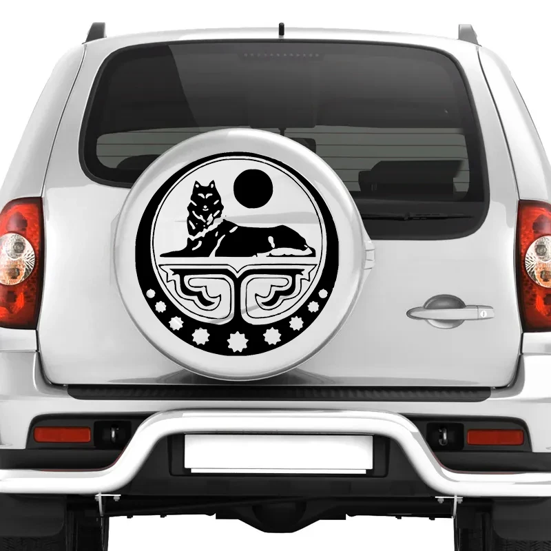 

"Chechen Emblem" Funny car stickers and decals White/black vinyl car stickers in various size