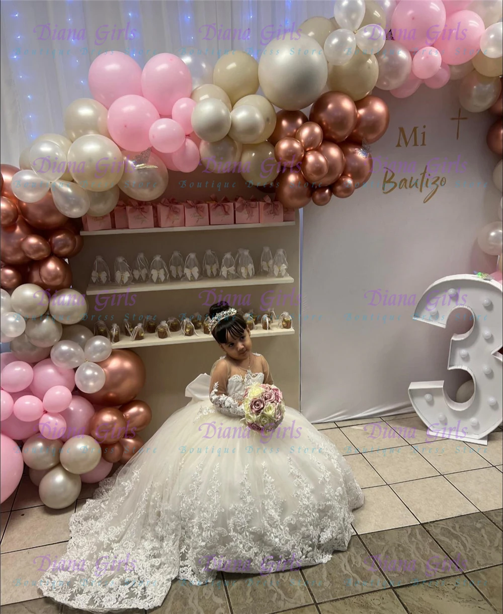 Elegante Vestido de Niña para  - Bridal Sash Ribbon reseña y precio