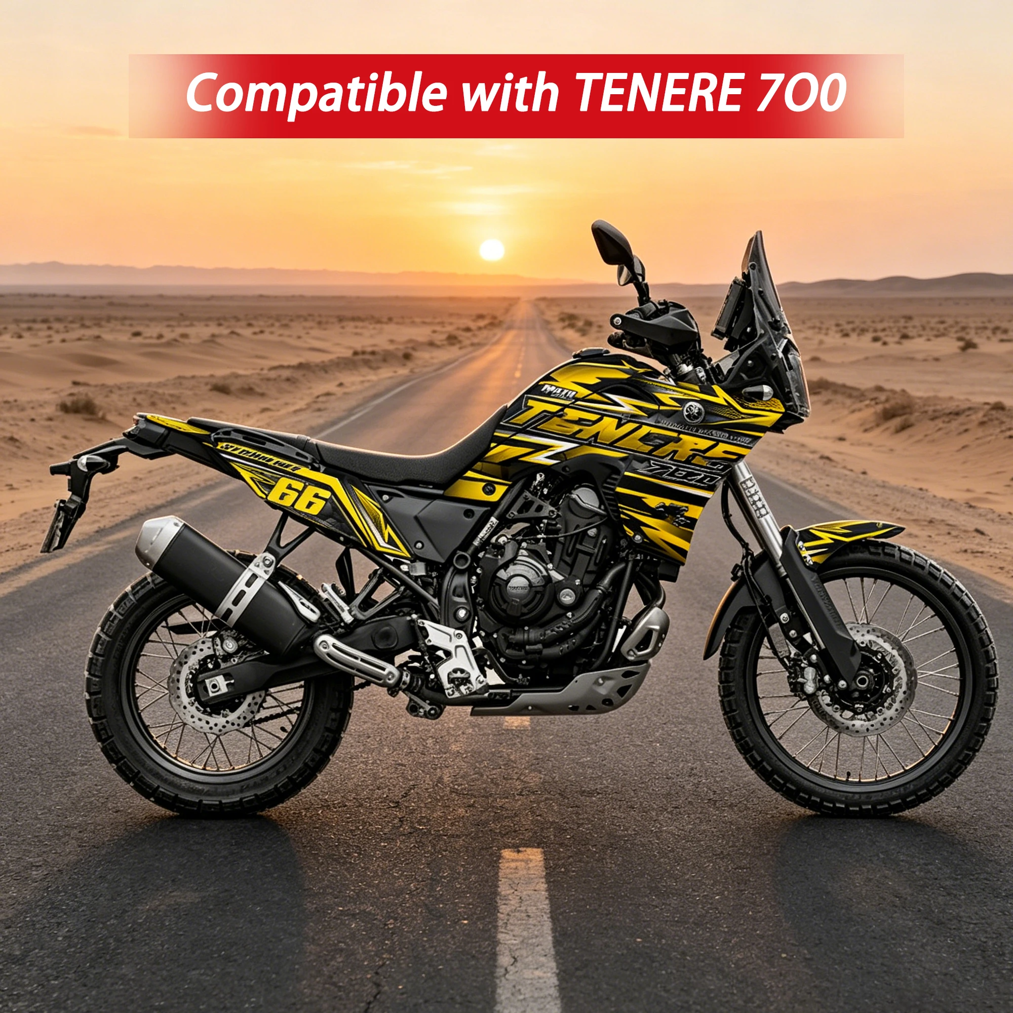

Декоративная наклейка на обтекатель мотоцикла, совместимая с Yamaha T700S, износостойкая, устойчивая к выцветанию, съемная, не оставляющая следов.