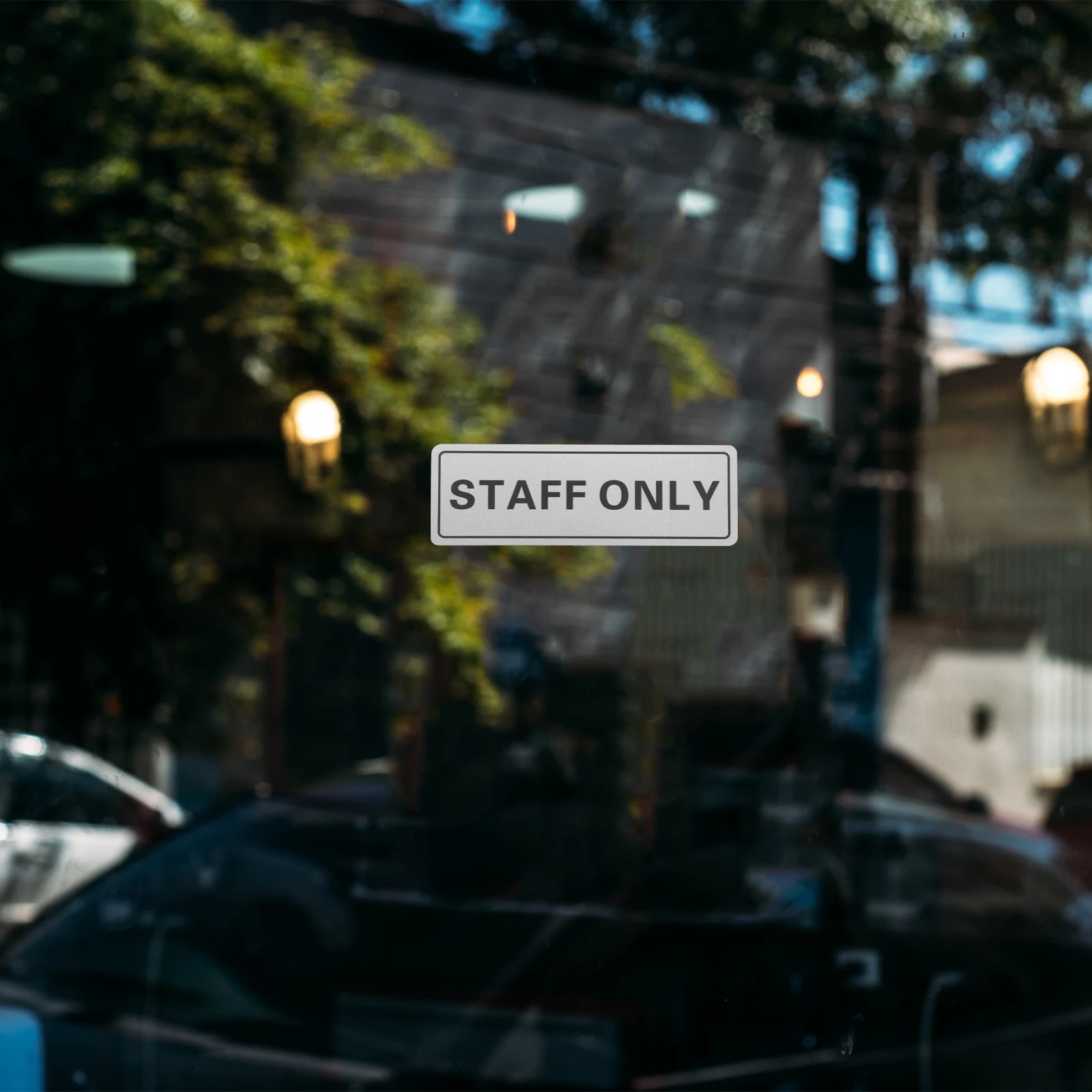 

Wall Door Sign Replacement for Dedicated Employee Only Plate Store Aluminum Decor