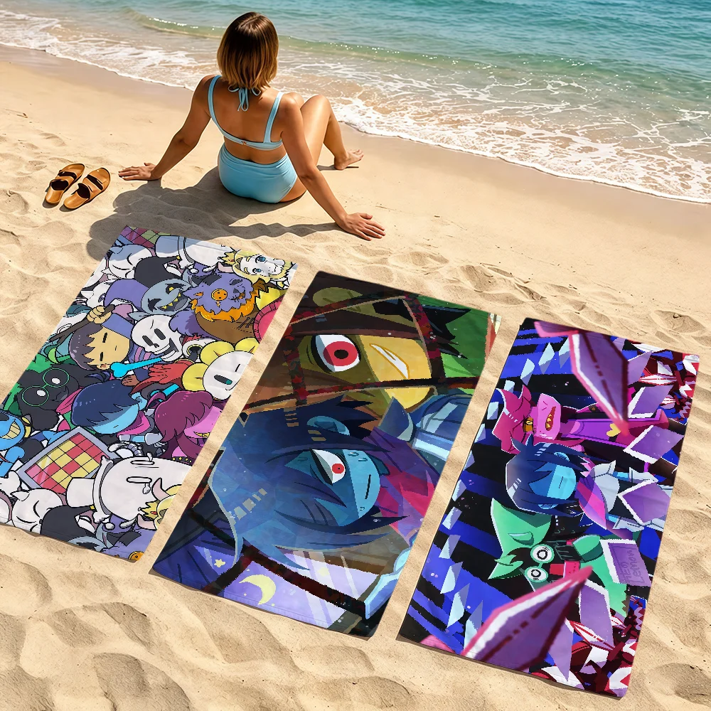 Game Pixel Funny Cute D-Deltarune 5 Towel Soft Quick Dry Beach Towels For Gift Travel Gym Bathing Spa Camp Sport Pool Towel Gift