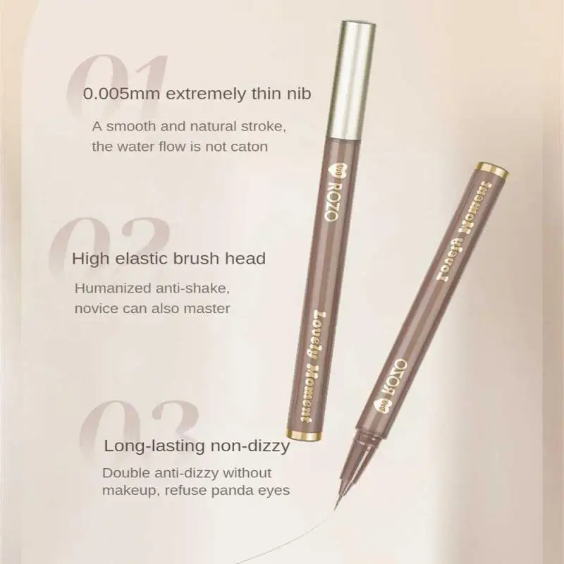 Waterdichte Diamant Glitter champagne Vloeibare Eyeliner Oogschaduw Make-up Zwart Bruin Eyeliner Pen Eye Beauty Party Makeup Tools