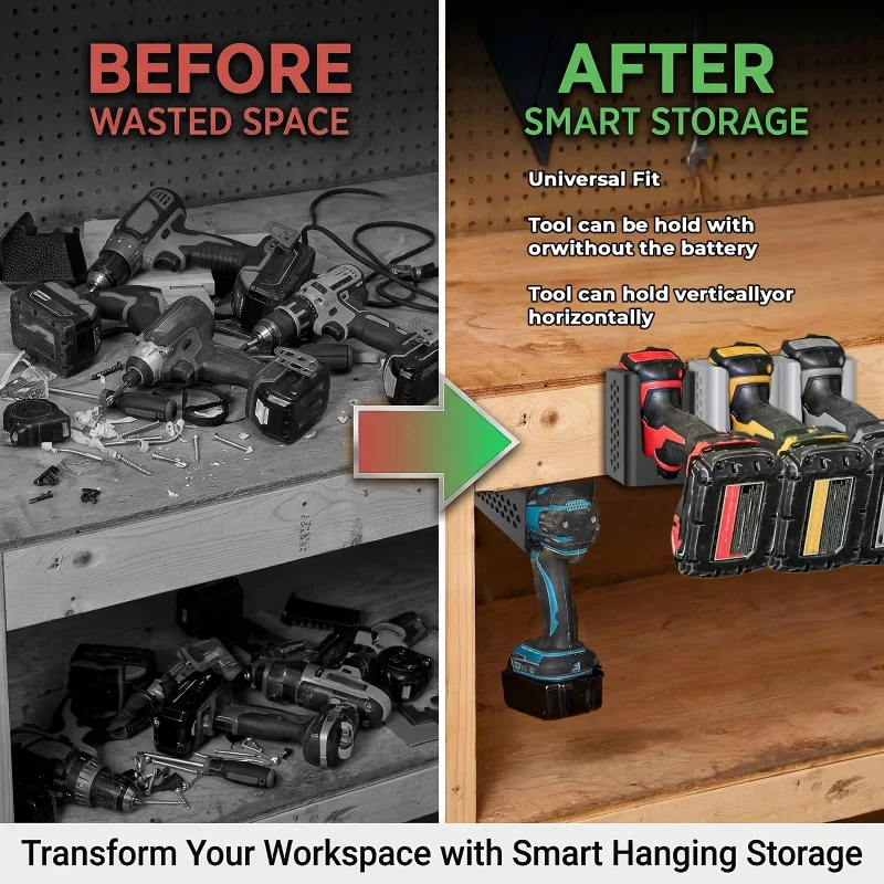 2개 세트, ABS 플라스틱 재질의 드릴 홀더, 공간 - Workshop Tools Hanging 리뷰 및 가격