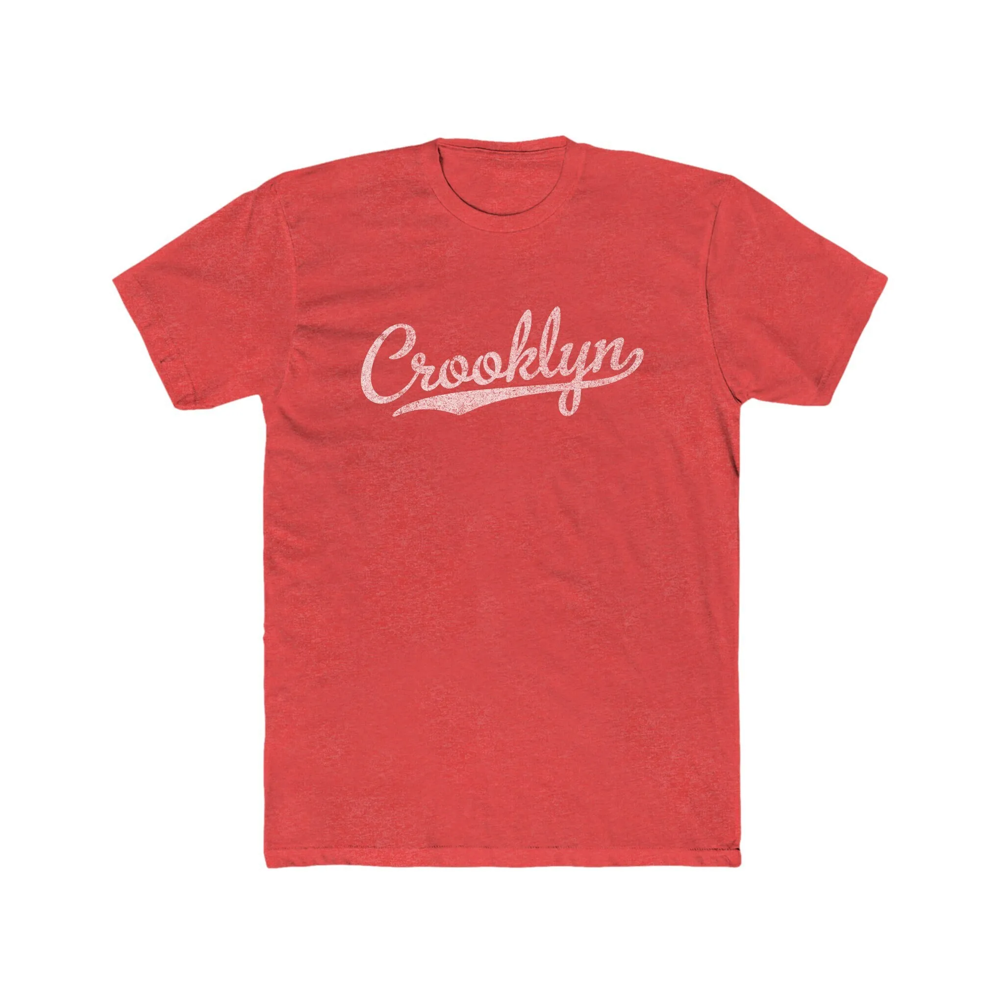 Crooklyn Brooklyn Vintage Look Gym T Shirt Heathered 50 Blend