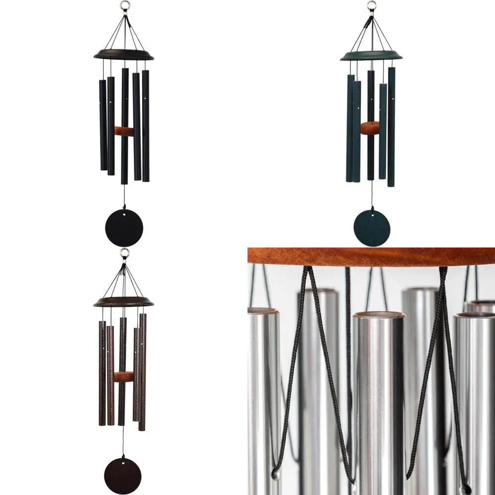

26" aluminum outdoor wind chime for patio, garden, and yard décor - handcrafted in usa