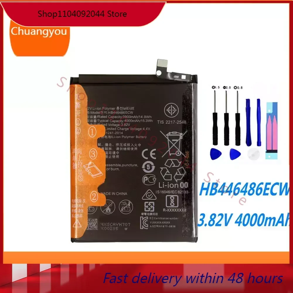 3.82V 4000mAh HB446486ECW Battery For Huawei P Smart Z Honor 9X Honor9X Pro Nova 5i Enjoy 10 Plus Phone