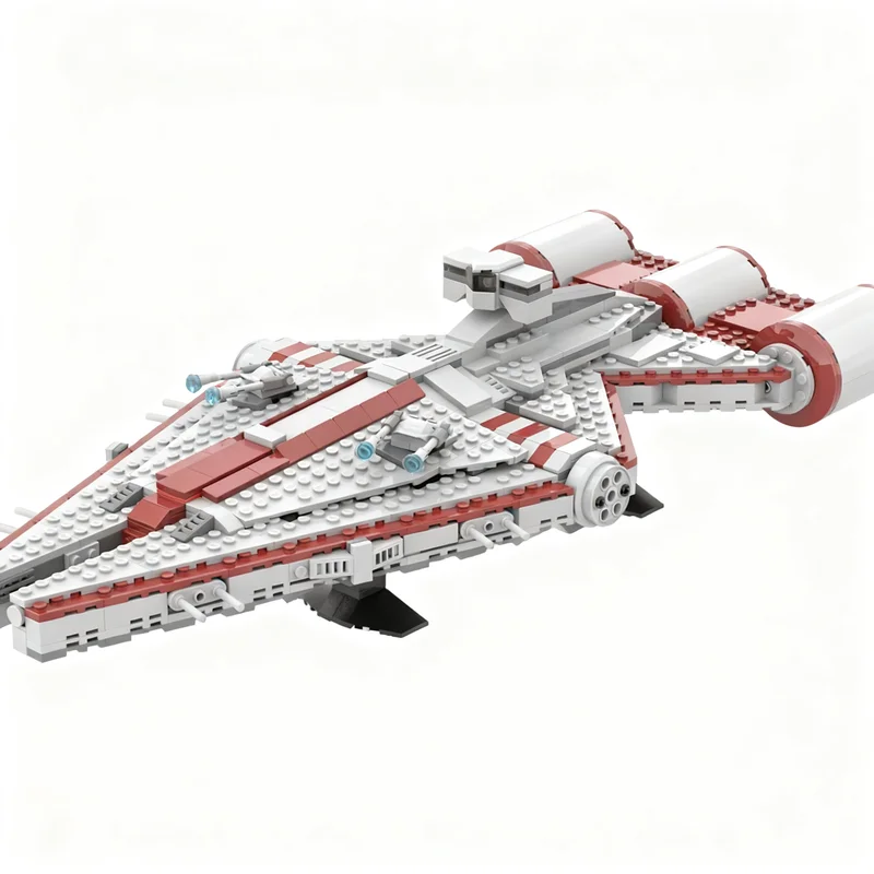 662pcs MOC Star Battle Arquitens Light Cruiser Model Building Blocks Christmas Gift Art Craft Display 3D Brick Creative Birthday
