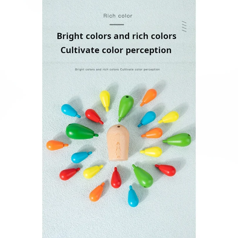 Kreative Kaktus-Bausteine aus Holz für Kinder – pädagogisches Frühlern-Kaktusspielzeug für logisches Denktraining