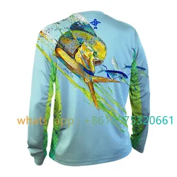 Aquaflage Men's Long Sleeve Performance Fishing Shirt Vented Shirt Protection Fishing Wear Anti Uv Breathable Fishing Shirt 2023