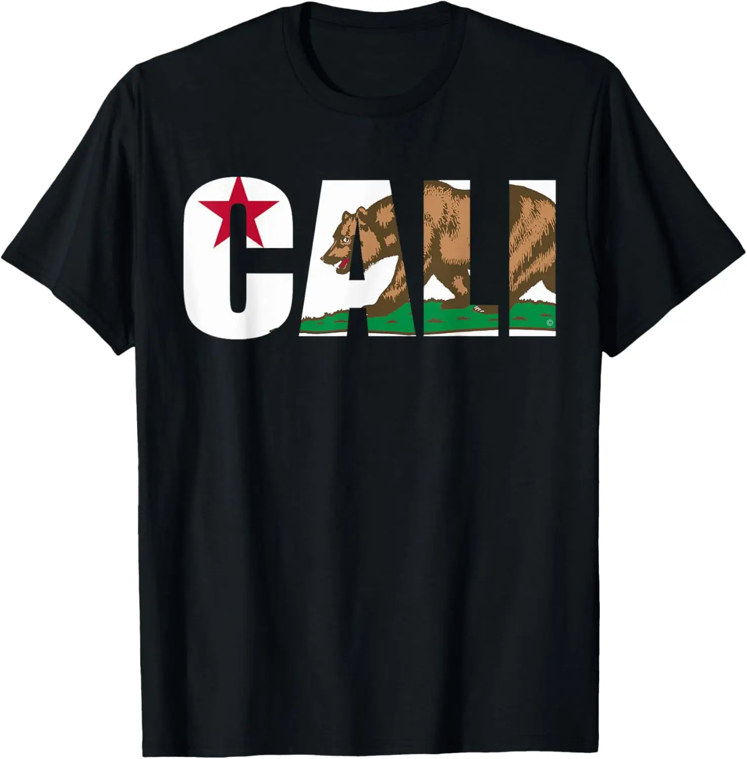 California Flag Cali Designs Home Love Family T-Shirt