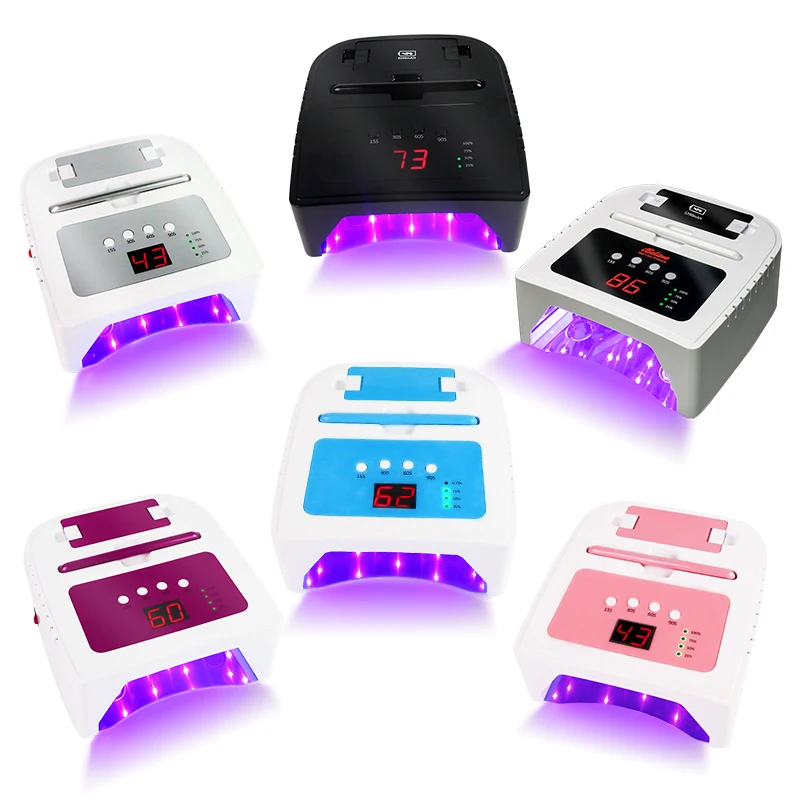 iBelieve High Power Dry Nail Gel Polish Machine Professional Uv Led Lamp Rechargeable Cordless Nails Lamp