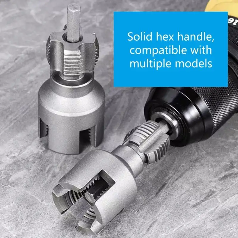 Electric Drill PVC Pipe Threader PVC Thread Maker Tool for Electric Drill A0KF