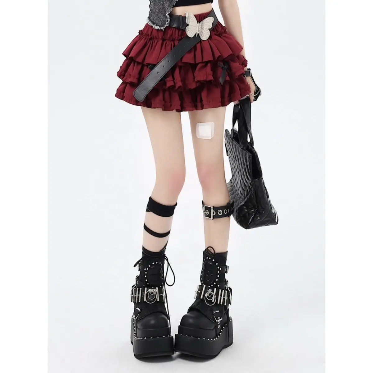 

E-girls Harajuku Gothic Vintage Sweet Casual Japanese Kawaii Mini Pink Cake Skirts Юбка Faldas Mujer Slim Y2k Skirt Pleated