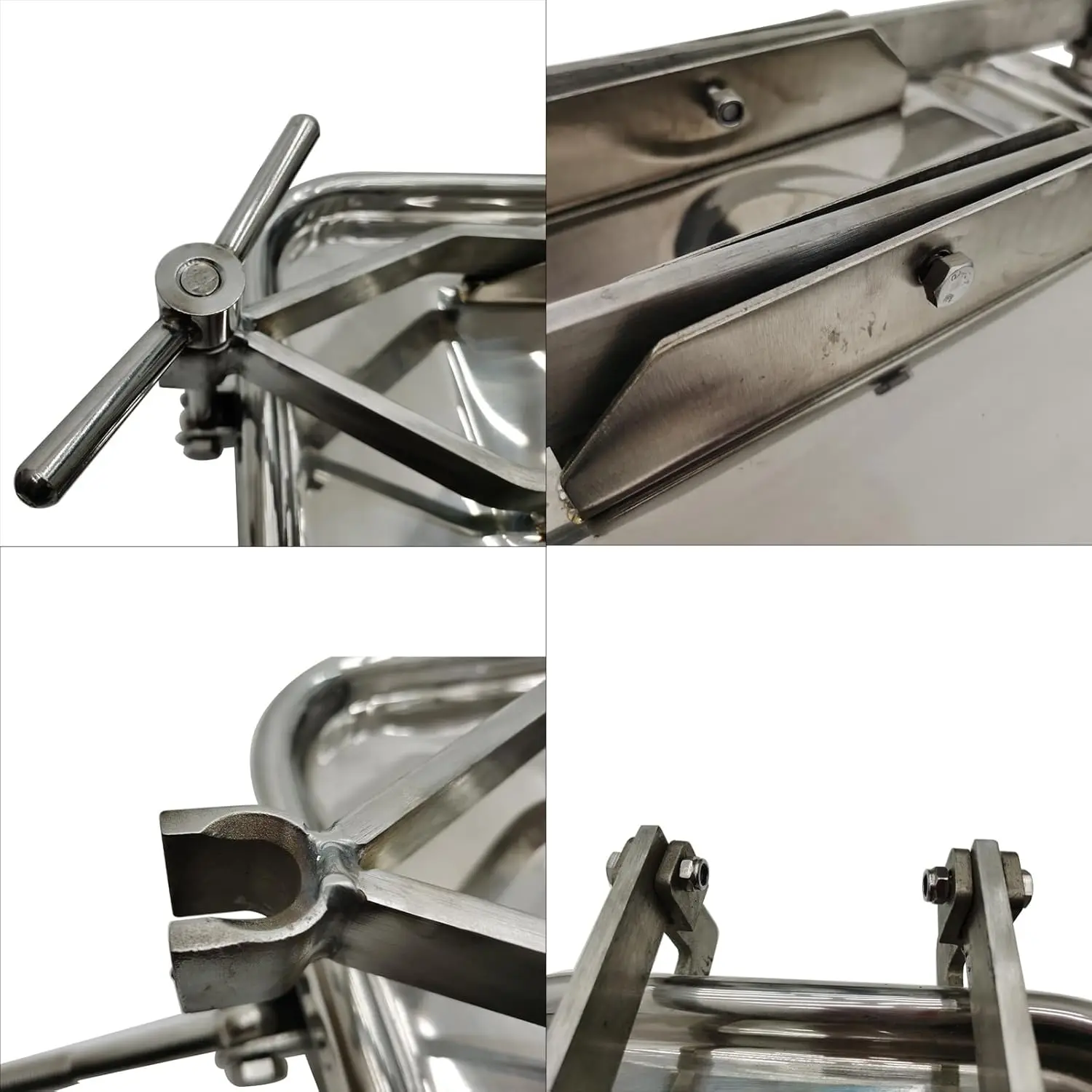 الفولاذ المقاوم للصدأ غطاء فتحة الضغط مستطيلة غطاء فتحة 17x13 بوصة (430x330 مللي متر) خزان المدخل تركيب أنابيب الباب الصحية