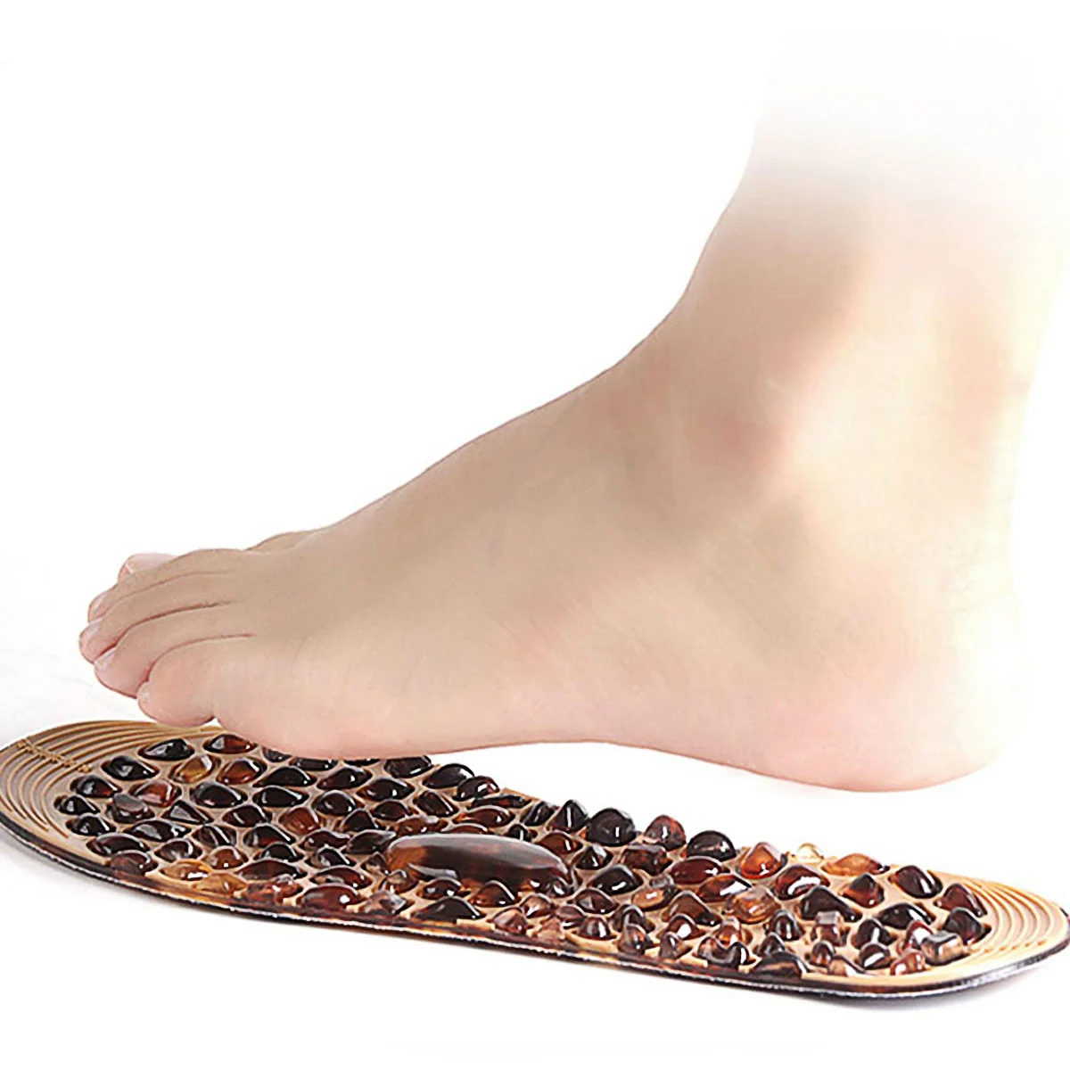 

1Pair Foot Massaging Insoles Rubber Cobblestone Design Comfortable Fit for Shoes Lightweight Healthy Insole for Men Women