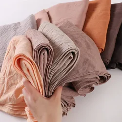 Women Big Size Plain Solid Cotton Rayon Hijab Scarf Lady High Quality Wraps and Shawls Musulman Headband Islamic Turban 180*90Cm