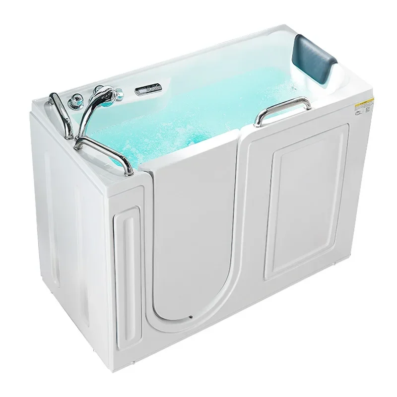 

The elderly special bathtub barrier-free walk-in home deep bubble sitting acrylic small apartment