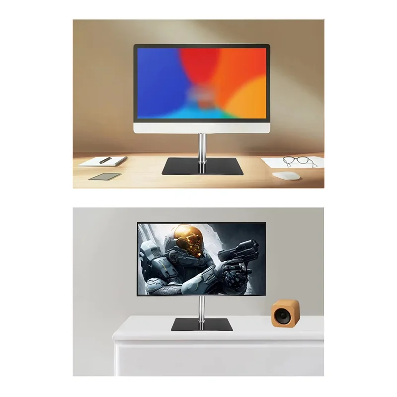 A91P TV Base Stand Adjustable Table Top Tv Stand For 14-27 Inch Led Height Screen Holder