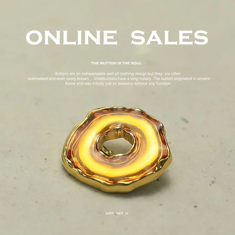 

6pcs/Lot Luxury Metal Buttons For Clothing Decorative Sewing Accessories Coat Vintage Diy Crafts Supplies Needlework Replacement