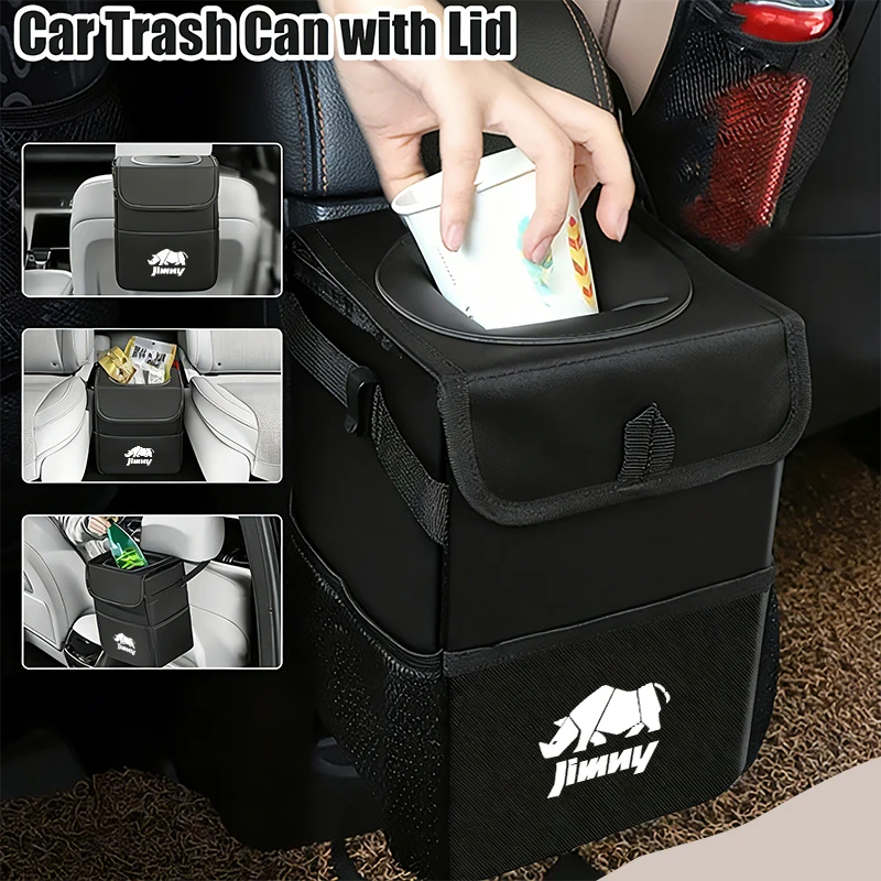 Oxford Cloth Waterproof Trash Can For Suzuki Jimny Swift Grand Vitara Ignis DZire Alto Baleno Spacia Xbee Swace Across S-Presso - view 3
