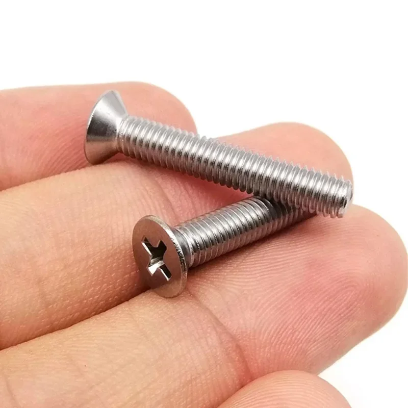 316 Stainless Steel Cross Phillips Countersunk Flat Head Screw Bolt M2 M2.5 M3 M4 M5 M6 M8 GB819