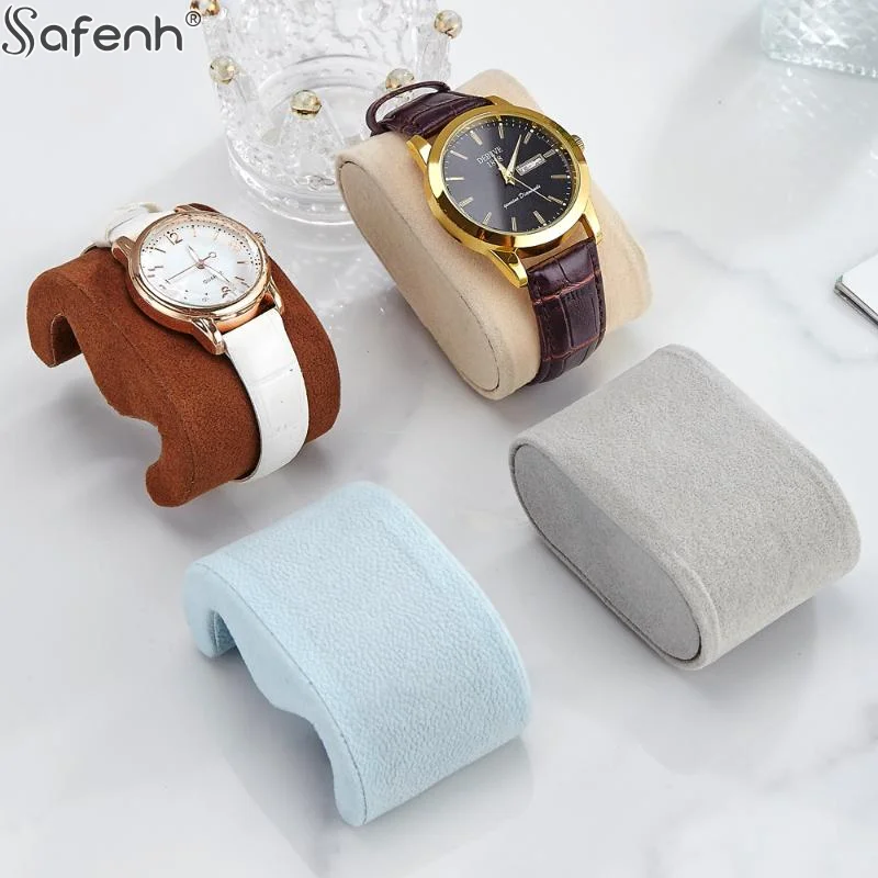 Soft Suede Watches Storage Pillow Multi Functional Durable Wristwatch Cushion Velvet Material Watch Display Accessory Function