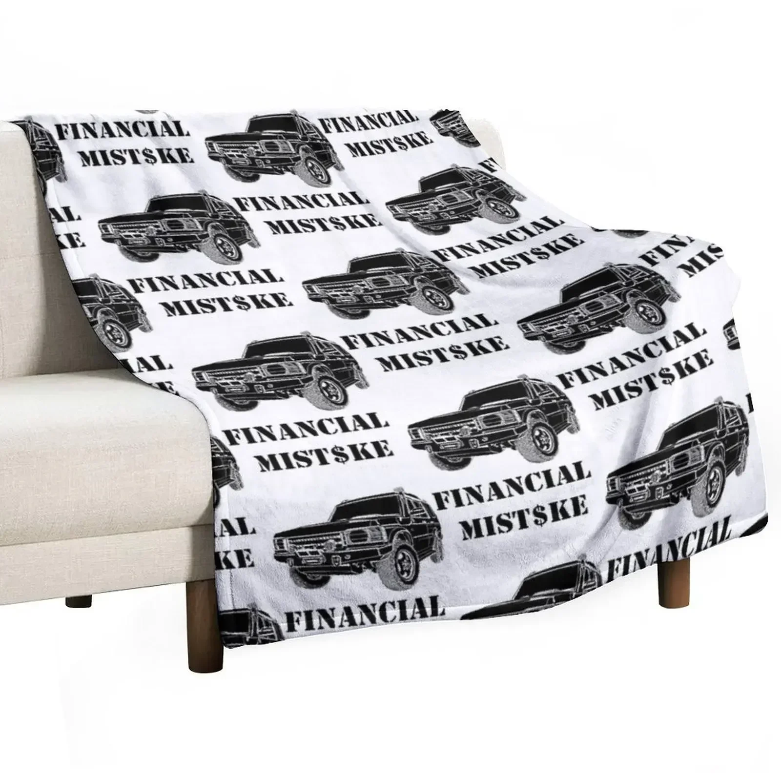 4x4 financial mistake Throw Blanket Blankets Sofas Of Decoration blankets ands funny gift Luxury Blankets