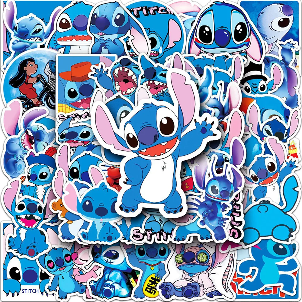 

10/30/50pcs Cute Disney Cartoon Stitch Stickers for Kids Waterproof DIY Scrapbook Laptop Phone Kawaii Decoration Sticker Toys