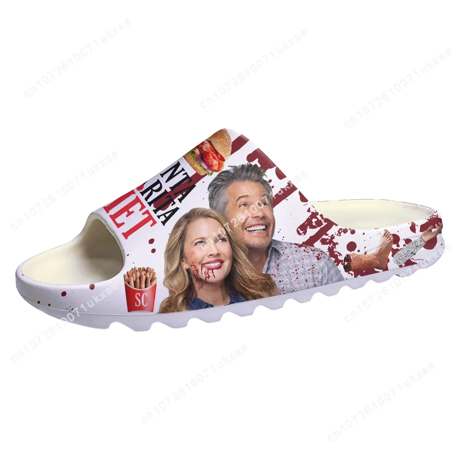 Santa Clarita Diet Soft Sole Sllipers Home Clogs Customized Step on Water Shoes Mens Womens Teenager Step in Sandals