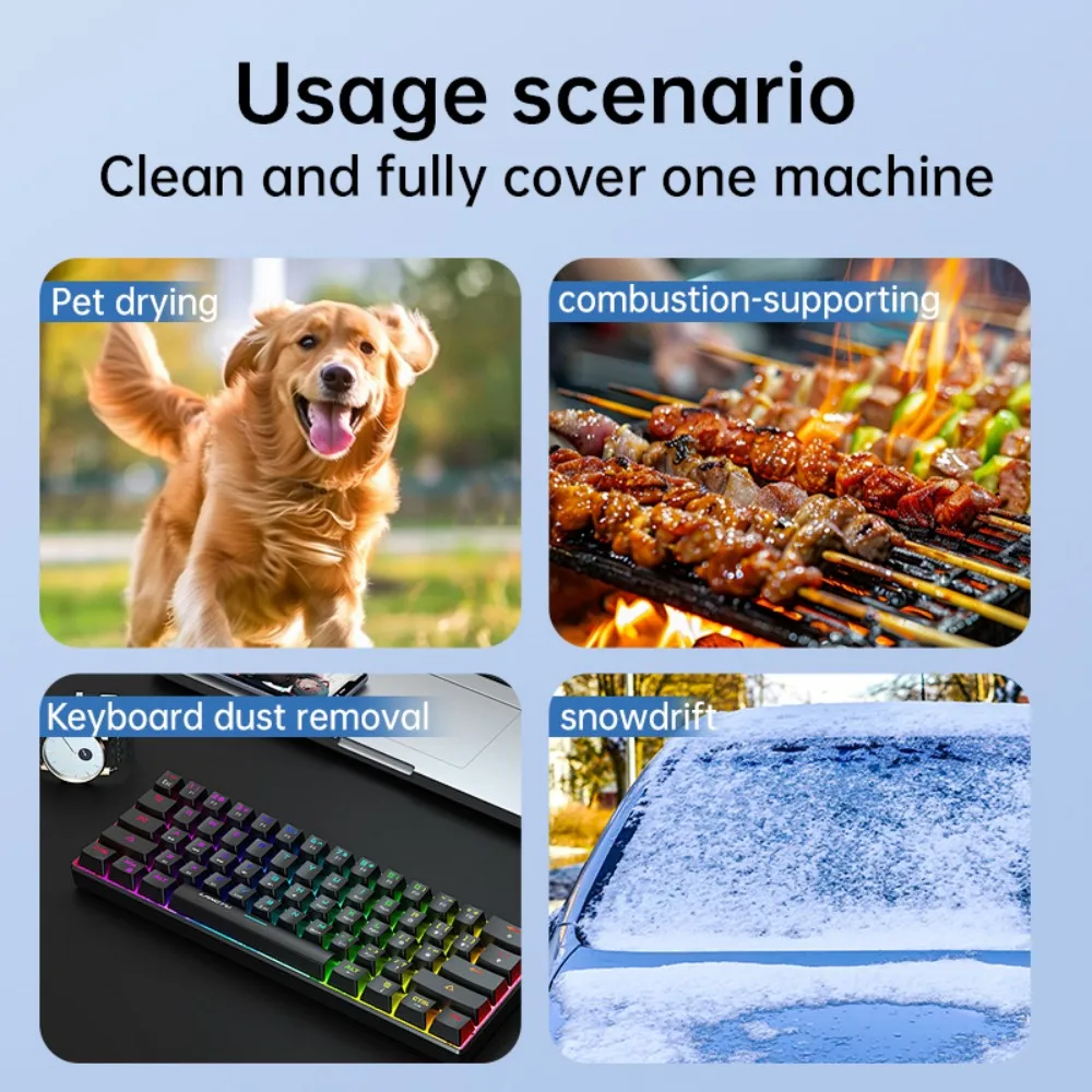 990000RPM อลูมิเนียมรุนแรงพัดลม Strong Blowing Force 240g เครื่องเป่าลมที่มีประสิทธิภาพ 4 เกียร์ปรับ Brushless Turbo Jet Blower