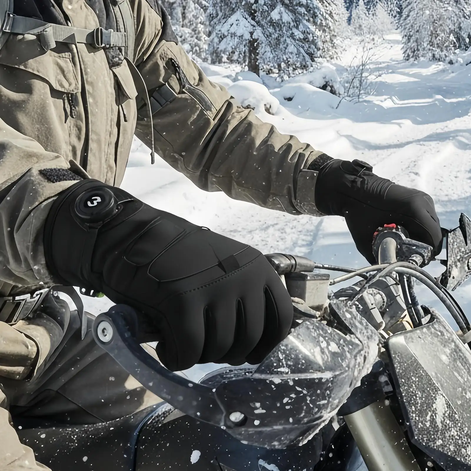 

Motorcycle Winter Gloves Mittens Windproof Waterproof Winter Gloves For Cold Weather Skiing Camping Motorcycle Cycling Hiking