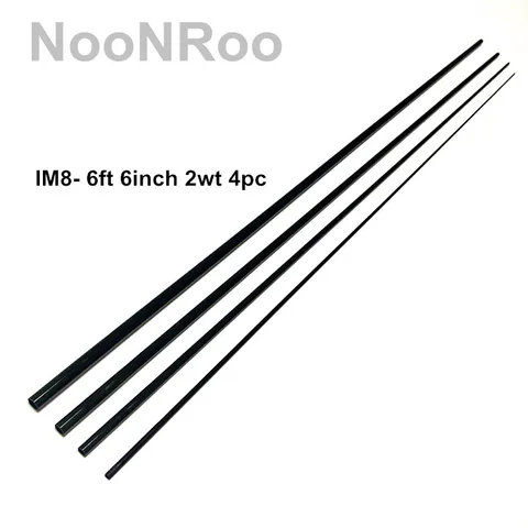 NooNRoo IM8 удочки для нахлыста 6 футов 6 дюймов 2WT 4 шт.