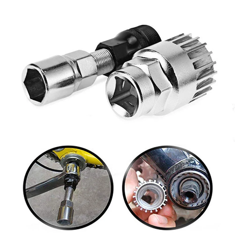 

1set Bicycle Flywheel Tool Kit Stainless Steel Durable Wrench Install Uninstall Bike Assemble Repair Tools Variable Speed