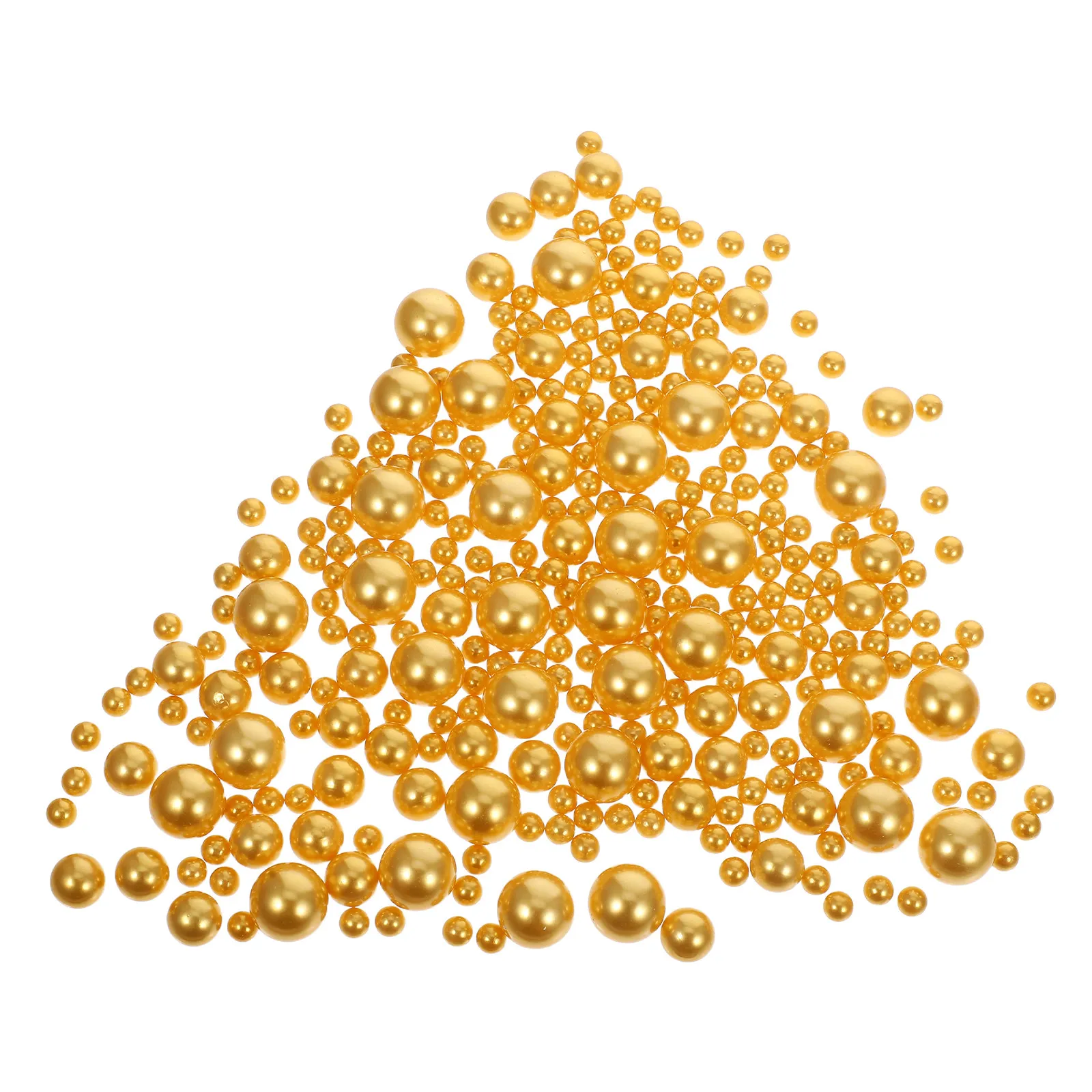 

250G High-Gloss Imitation Pearl Beads 8-20Mm Assorted Beige Vase Filler Decorative Beads for Wedding Centerpieces Table Decor