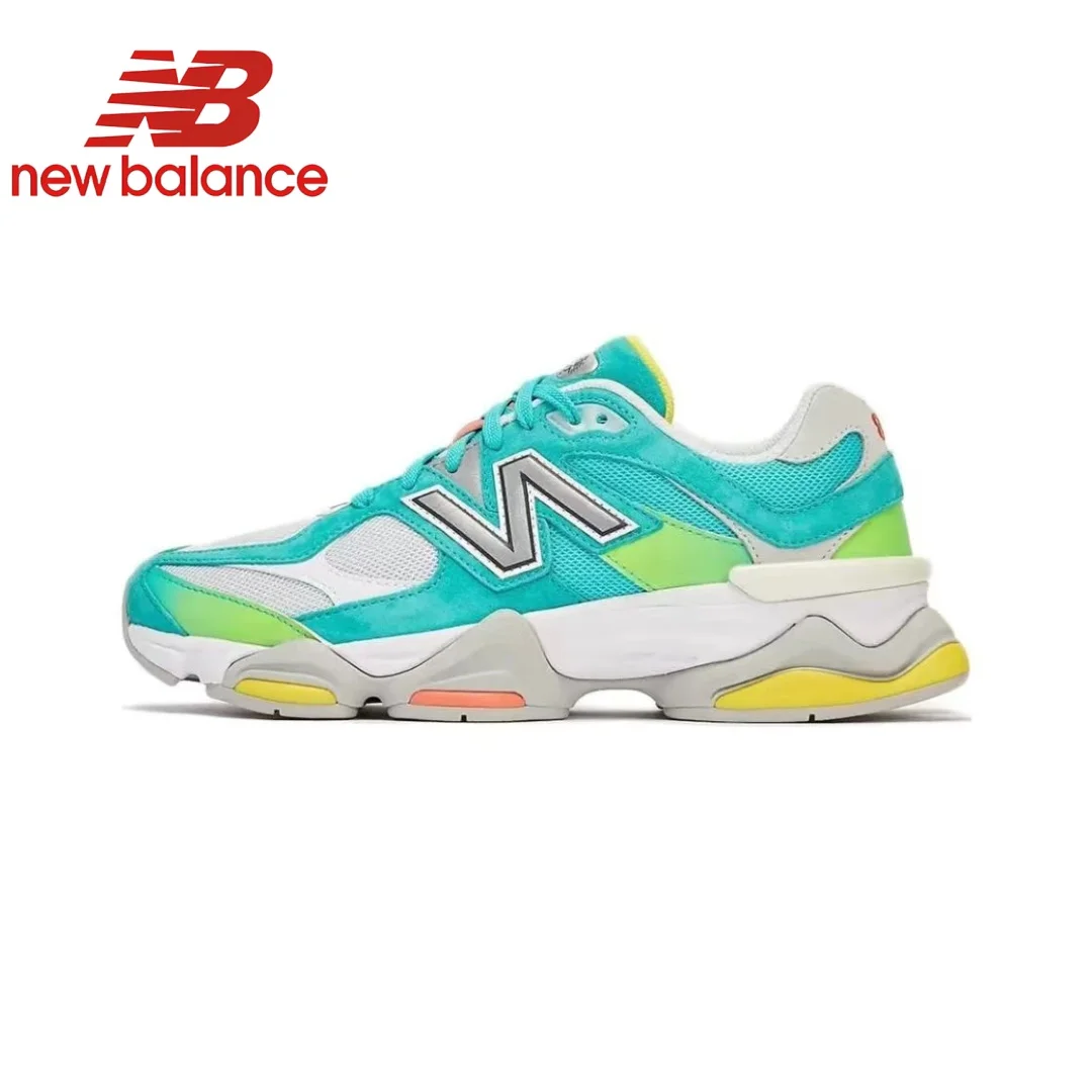 Original New Balance NB 9060 Non-Slip Lightweight Sports Casual Shoes Light Grey Men's and Women's Unisex Sneakers U9060GRY