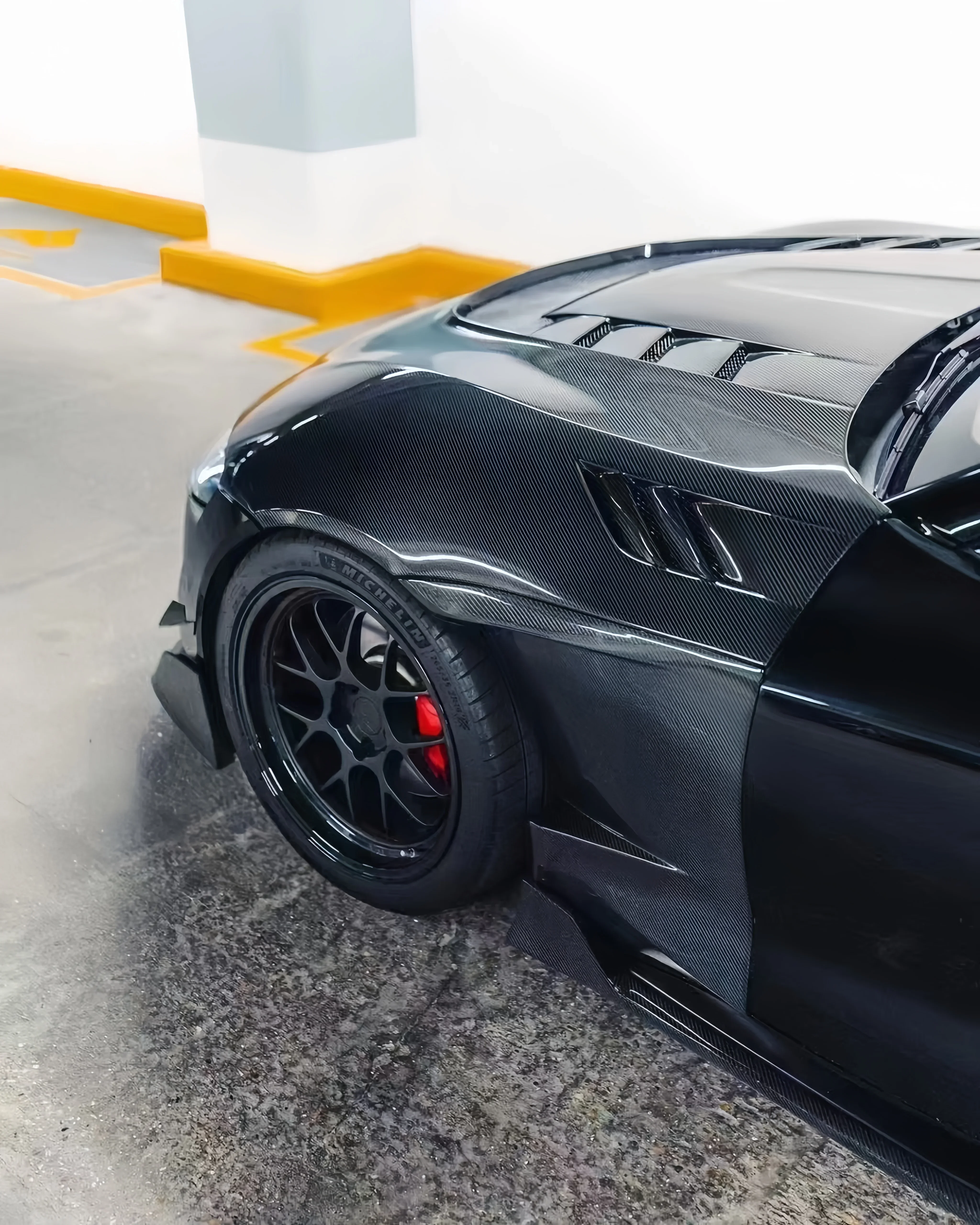 Suitable for  Supra A90 JZA90 VRS carbon fiber hood multi-ventilation refitted body hood - view 2