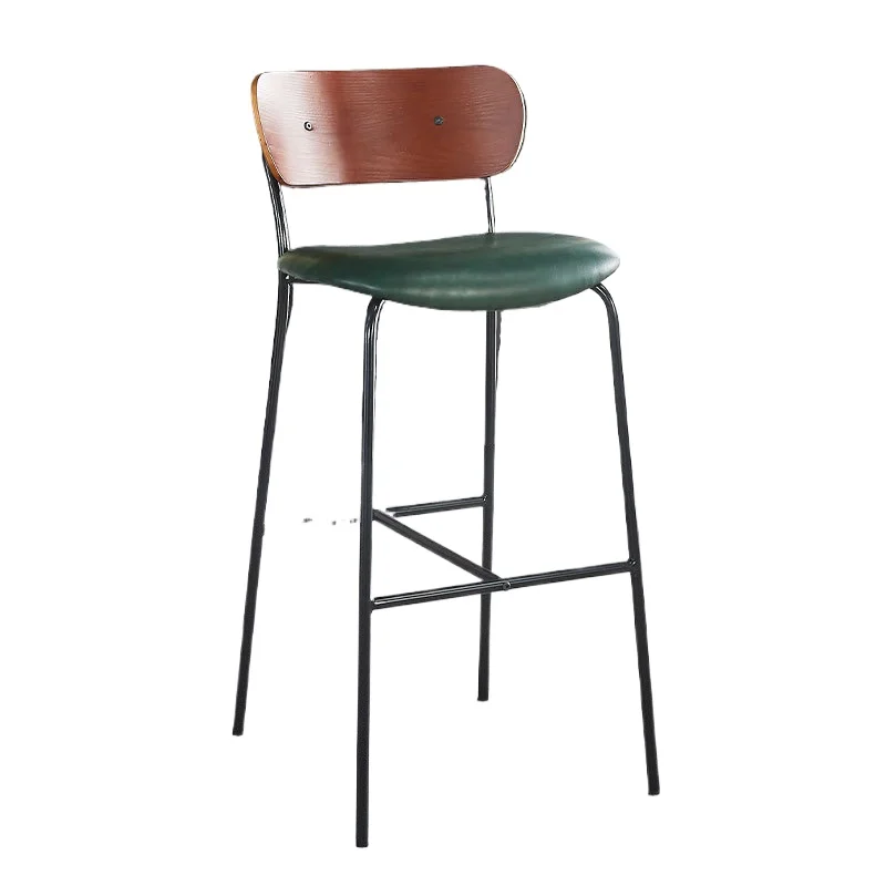 

Скандинавский простой легкий роскошный барный стул, кафе, магазин чая с молоком, проживание в семье, ресторан, барный стул из кованого железа