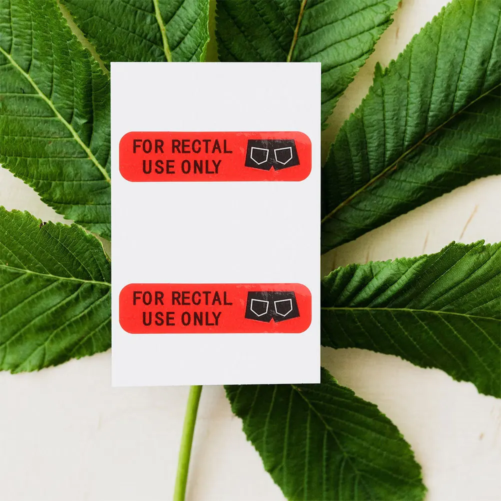 

2 Rolls Rectal Use Only Stickers Waterproof Adhesive Funny Prank Decals Removable Labels Party Joke Sticker Prank Sticker