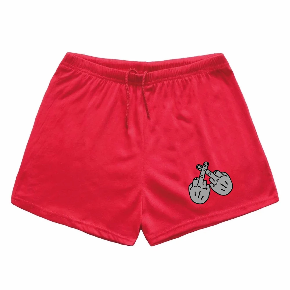 

Men's summer fashion trend versatile classic gesture print fitness exercise running casual comfortable shorts