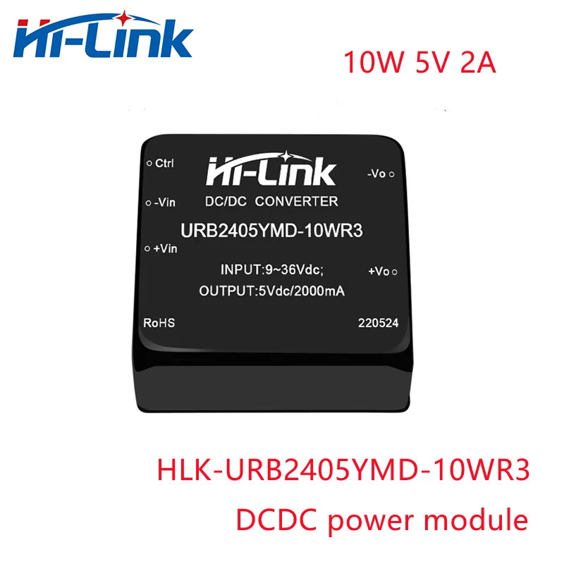 Manufacturer Sale 10W Household  DC/DC Step Down Converter 24V to 5V 2A Output URB2405YMD-10WR3 Isolated Power Supply Module