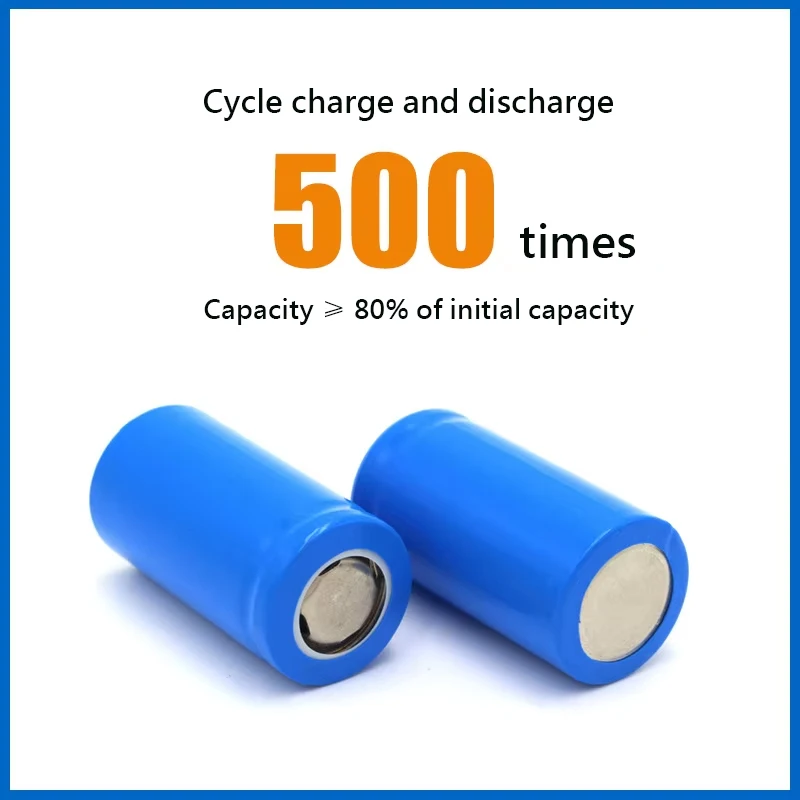 18350 Rechargeable Battery 3.7V 900mah Flat Top Lithium Large Capacity Battery for LED Flashlight Torch Headlamp Mini Fans etc view 4
